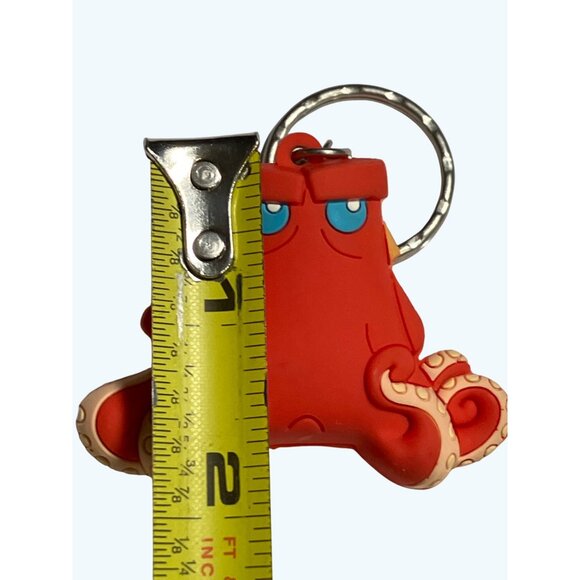 Disney Pixar Finding Dory Hank Octopus Keychain Red & Beige PVC - Picture 3 of 6